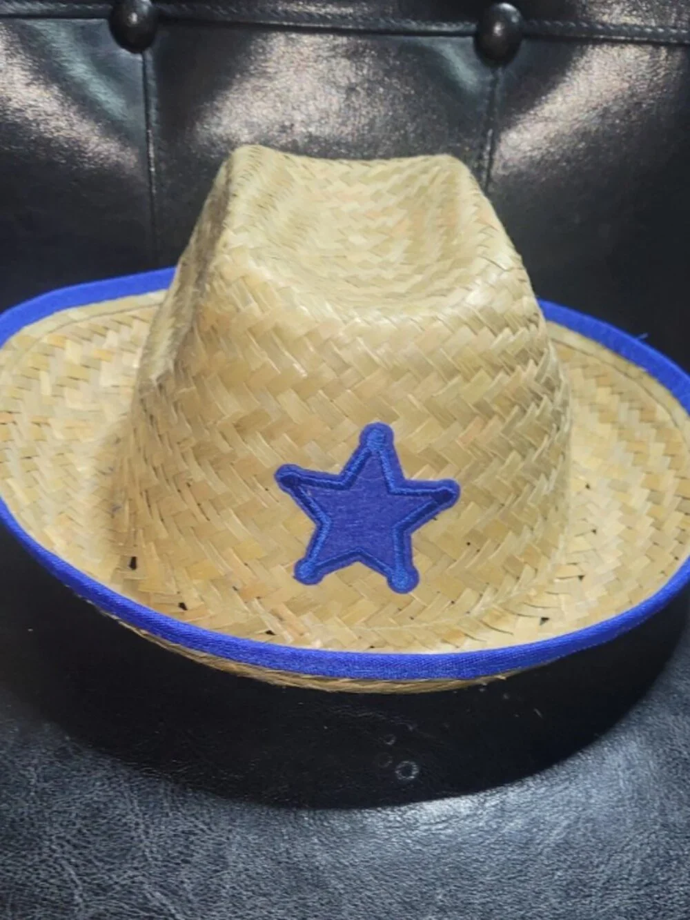 5 Sherrif Cowboy Hats Red and Blue